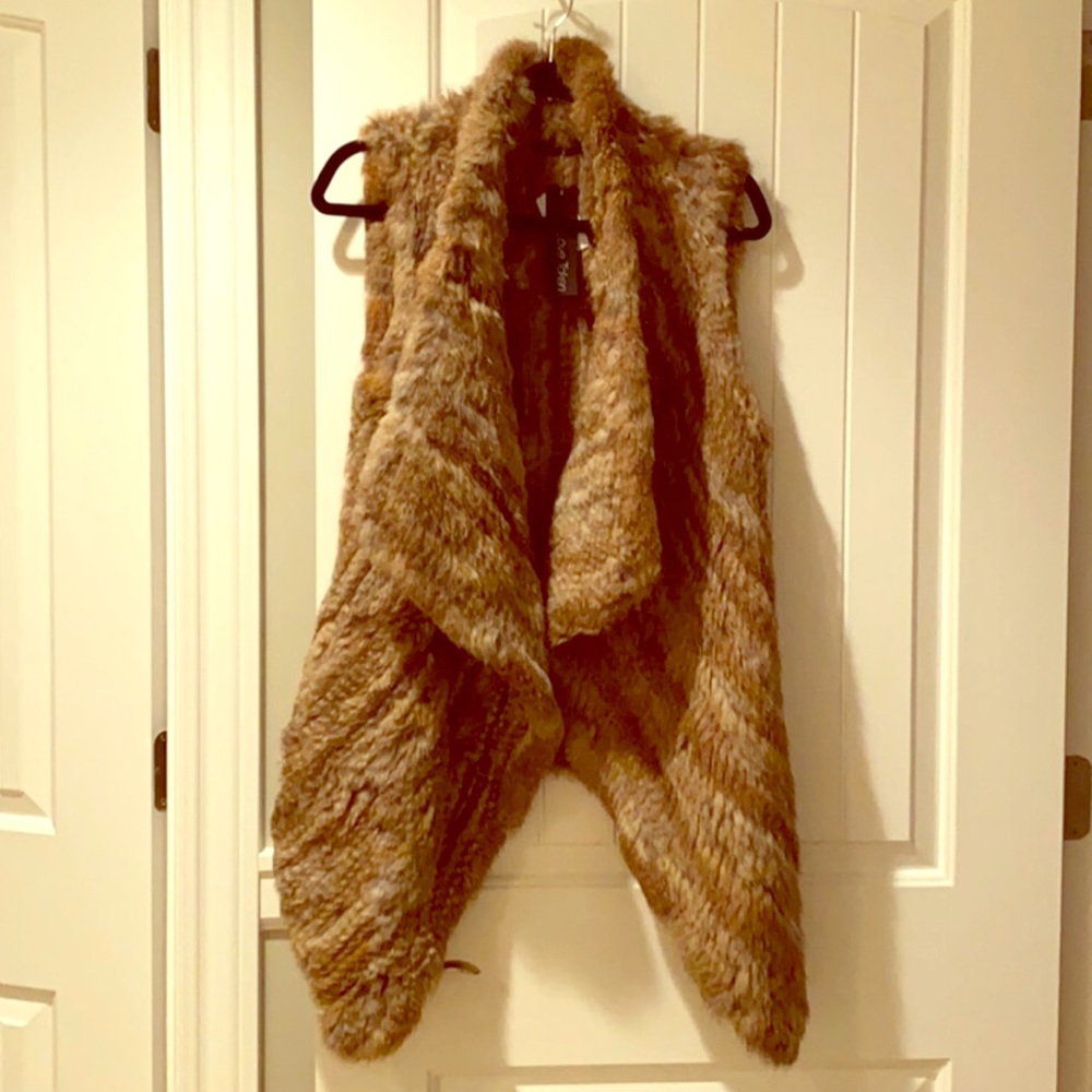 Love Token Rabbit Fur Vest